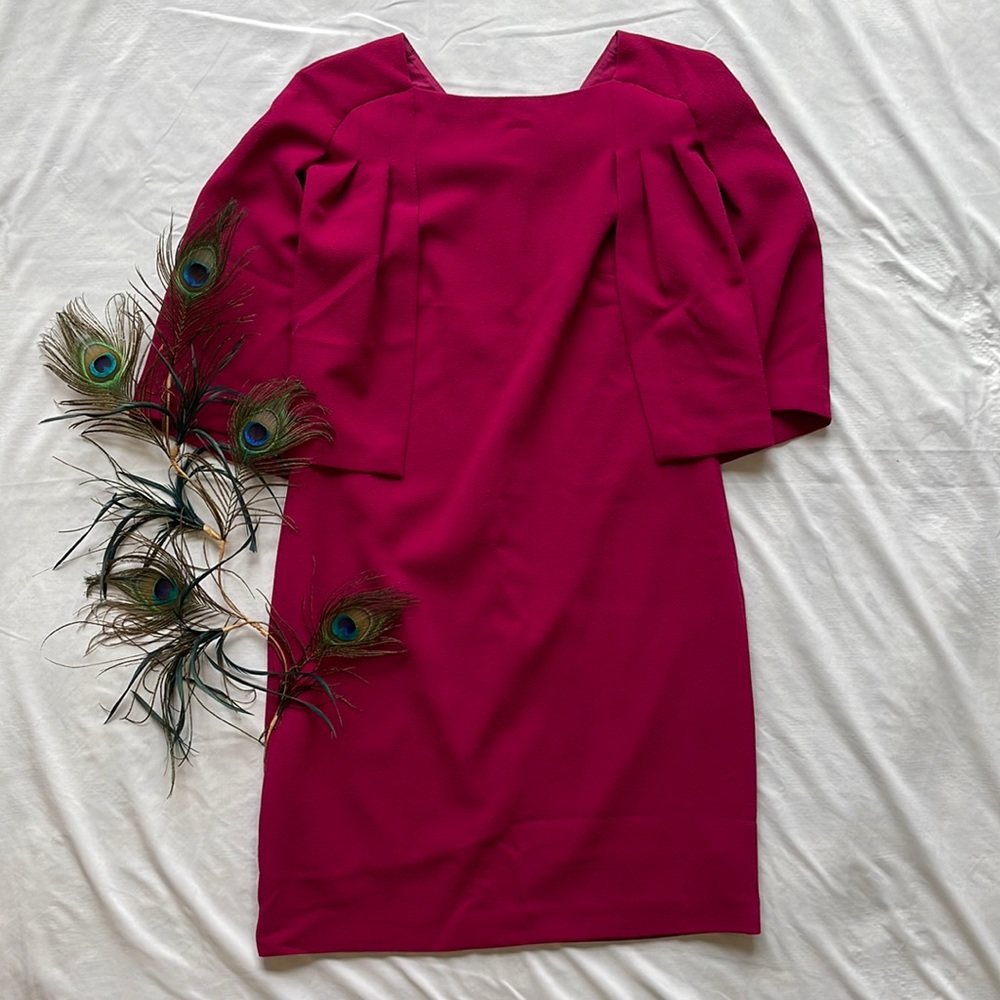 Trina Turk Madame Butterfly Shift Dress in Fuscia